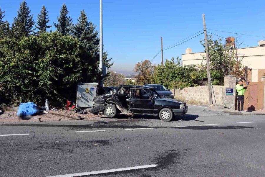 Kayseri’de Kaza Yapan Tofaş Perte Çıktı: 1 Ölü, 3 Yaralı