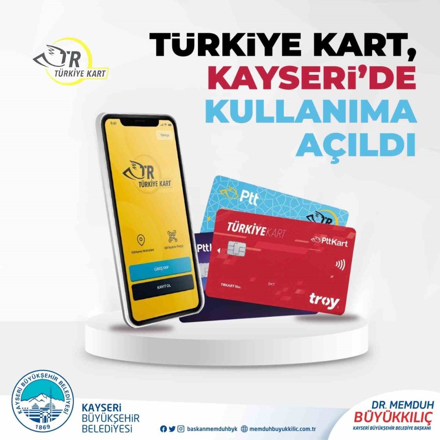 Türkiye Kart Kayseri’de Kullanıma Açıldı