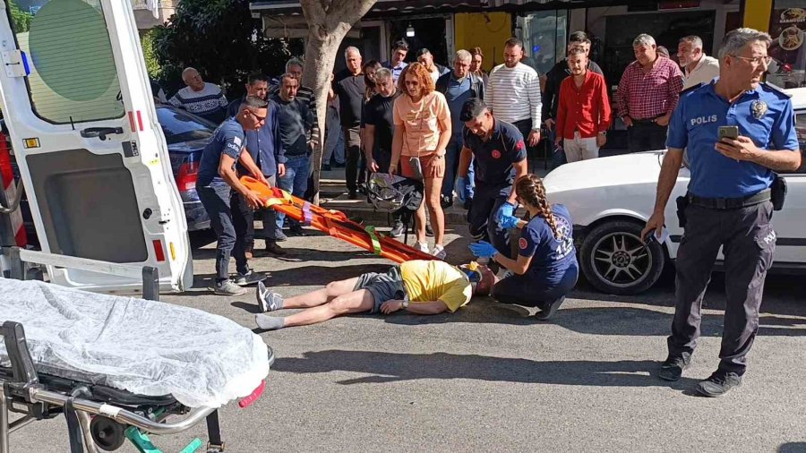 Otomobilin Yaya Geçidinde Çarptığı Turist Yaralandı, Eşi Ayakta Durmakta Zorlandı