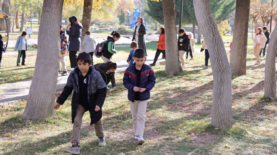 Aksaray’da Çocuklar Meşe Palamudu Toplamak İçin Yarıştı