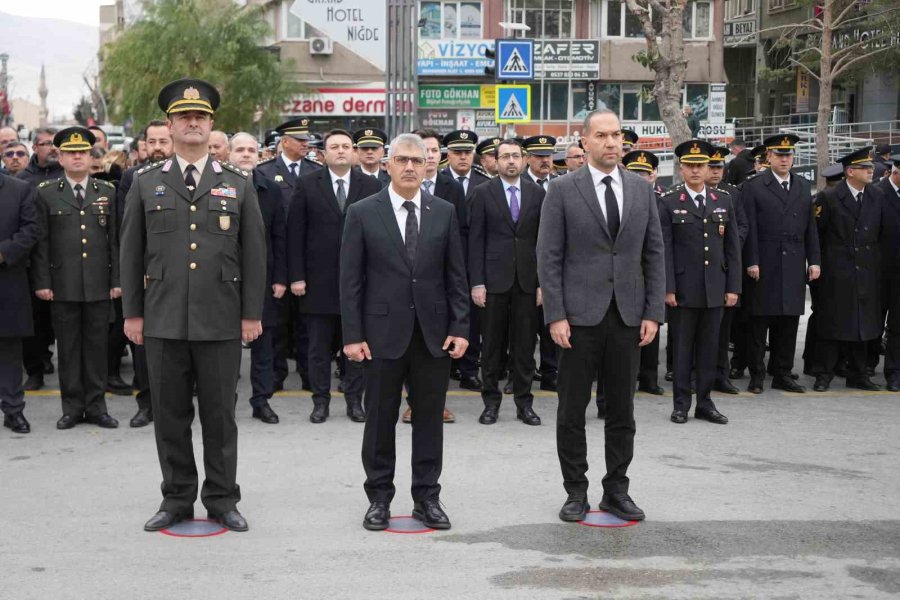 Niğde’de 10 Kasım Atatürk’ü Anma Töreni Düzenlendi