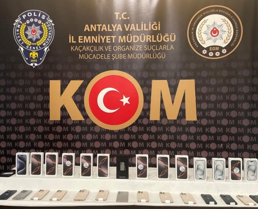 Antalya’da Çok Sayıda Gümrük Kaçağı Malzeme Ele Geçirildi, 11 Şahsa Adli İşlem Yapıldı