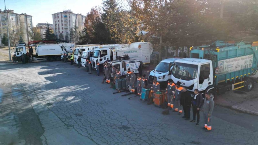 Melikgazi Belediyesi İlçe Genelinde Kışa Hazırlık Çalışması Yaptı