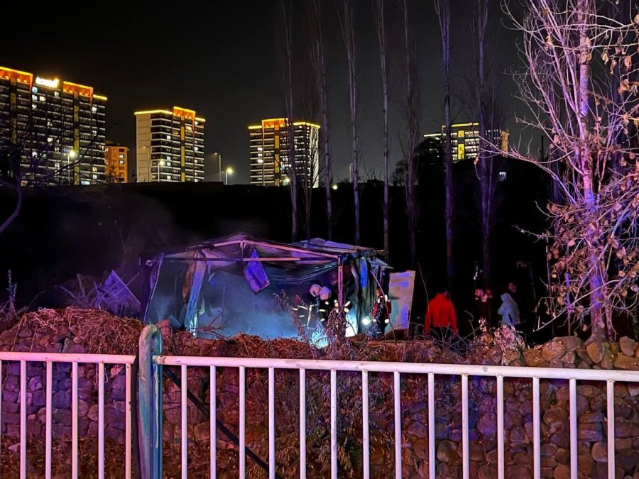 Kayseri’de Korkutan Baraka Yangını