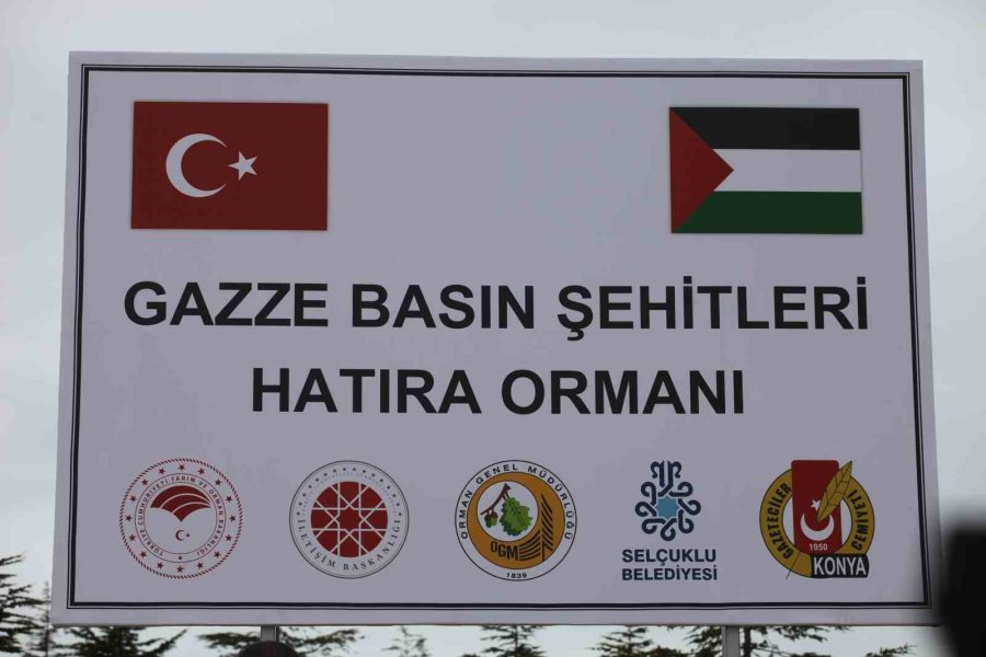 Konya’da, Gazze’deki Basın Şehitleri İçin Hatıra Ormanı Kuruldu