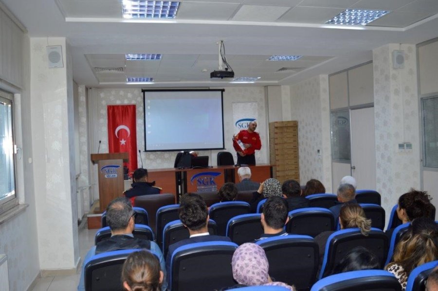 Niğde Sgk’da Yangın Tatbikatı Düzenlendi