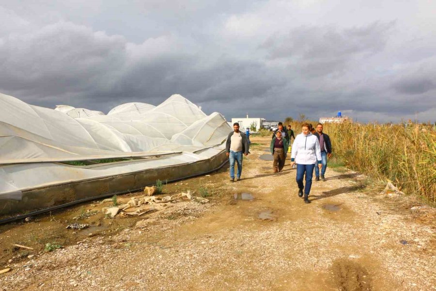 Antalya Büyükşehir, Afet Bölgesinde İncelemelerde Bulunup Yardım Eli Uzattı