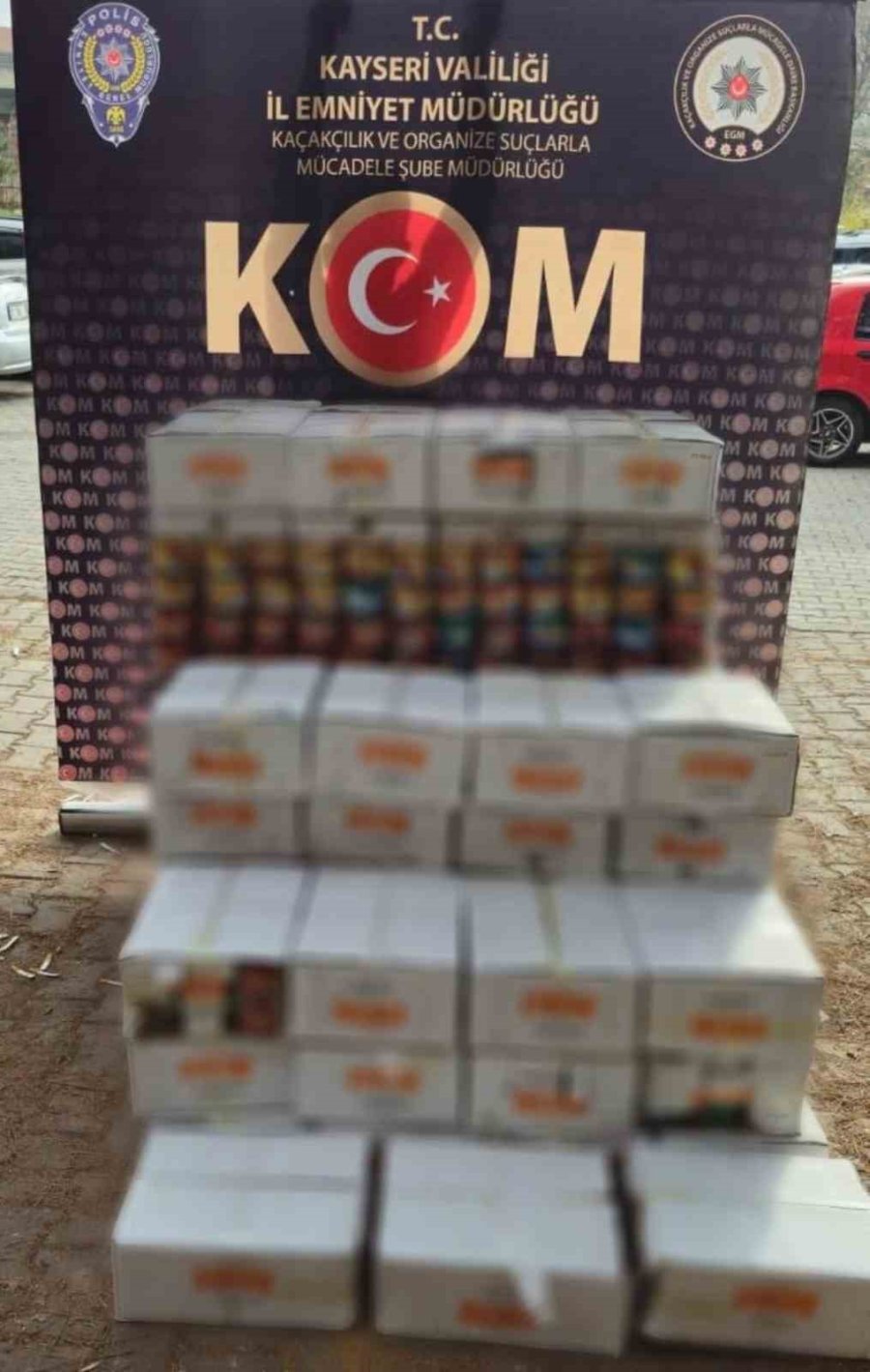 Kayseri’de 359 Kilo Kaçak Nargile Tütünü Ele Geçirildi