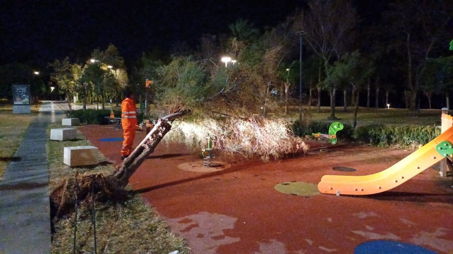 Antalya’da Fırtına Mesaisi