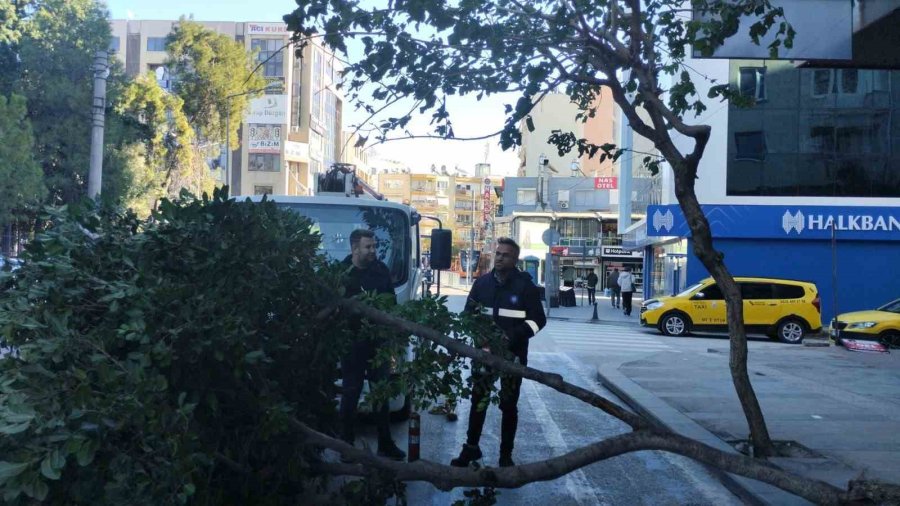 Antalya’da Fırtına Mesaisi