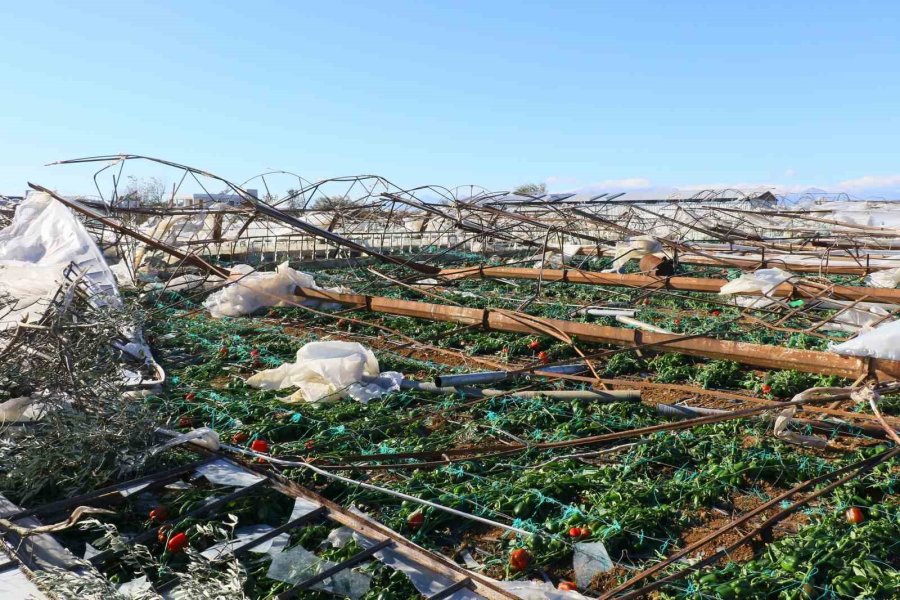 Hortumun Verdiği Zarar Gün Ağarınca Ortaya Çıktı