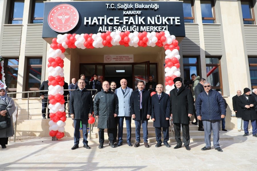 Karatay Hatice-faik Nükte Aile Sağlığı Merkezi Açıldı