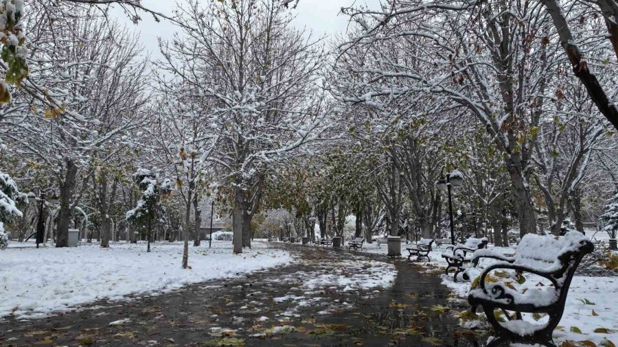 Kayseri Beyaza Büründü, Kartpostallık Görüntüler Ortaya Çıktı