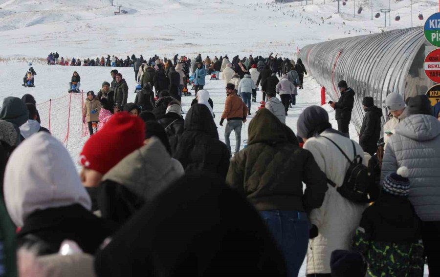 Erciyes’e Hafta Sonu Ziyaretçi Akını