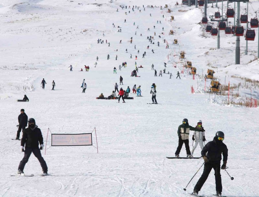 Erciyes’e Hafta Sonu Ziyaretçi Akını