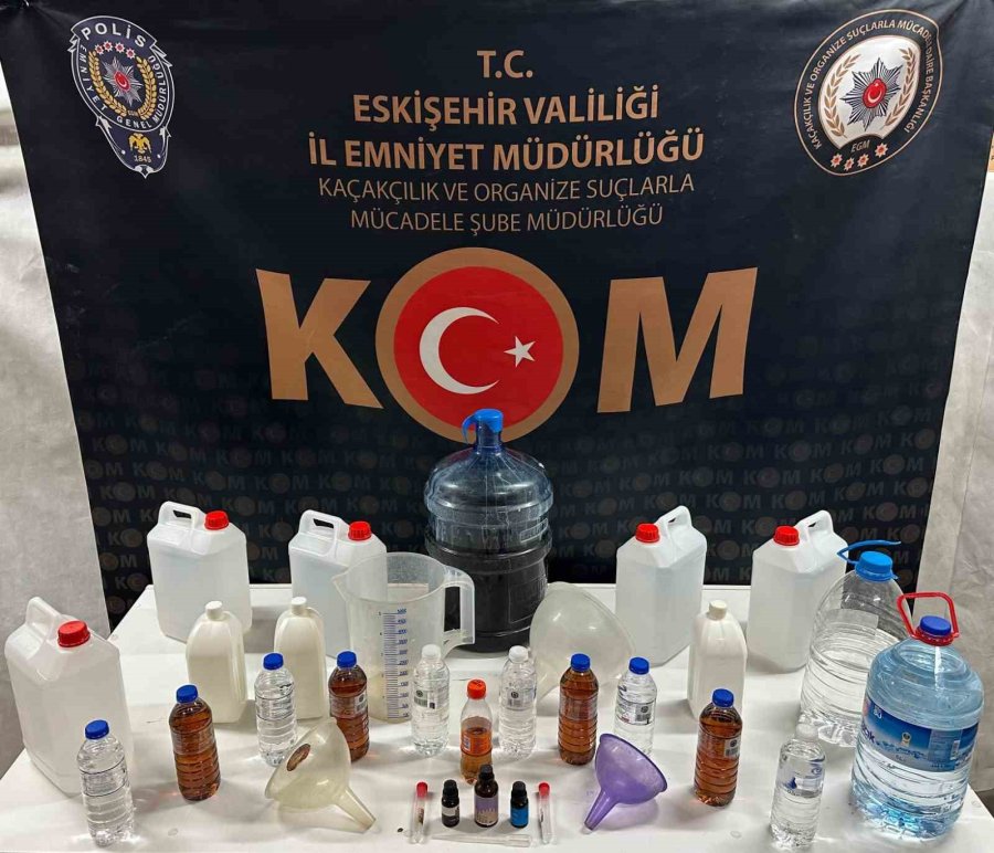 Eskişehir’de Yeni Yıl Öncesinde Sahte Alkol Operasyonu