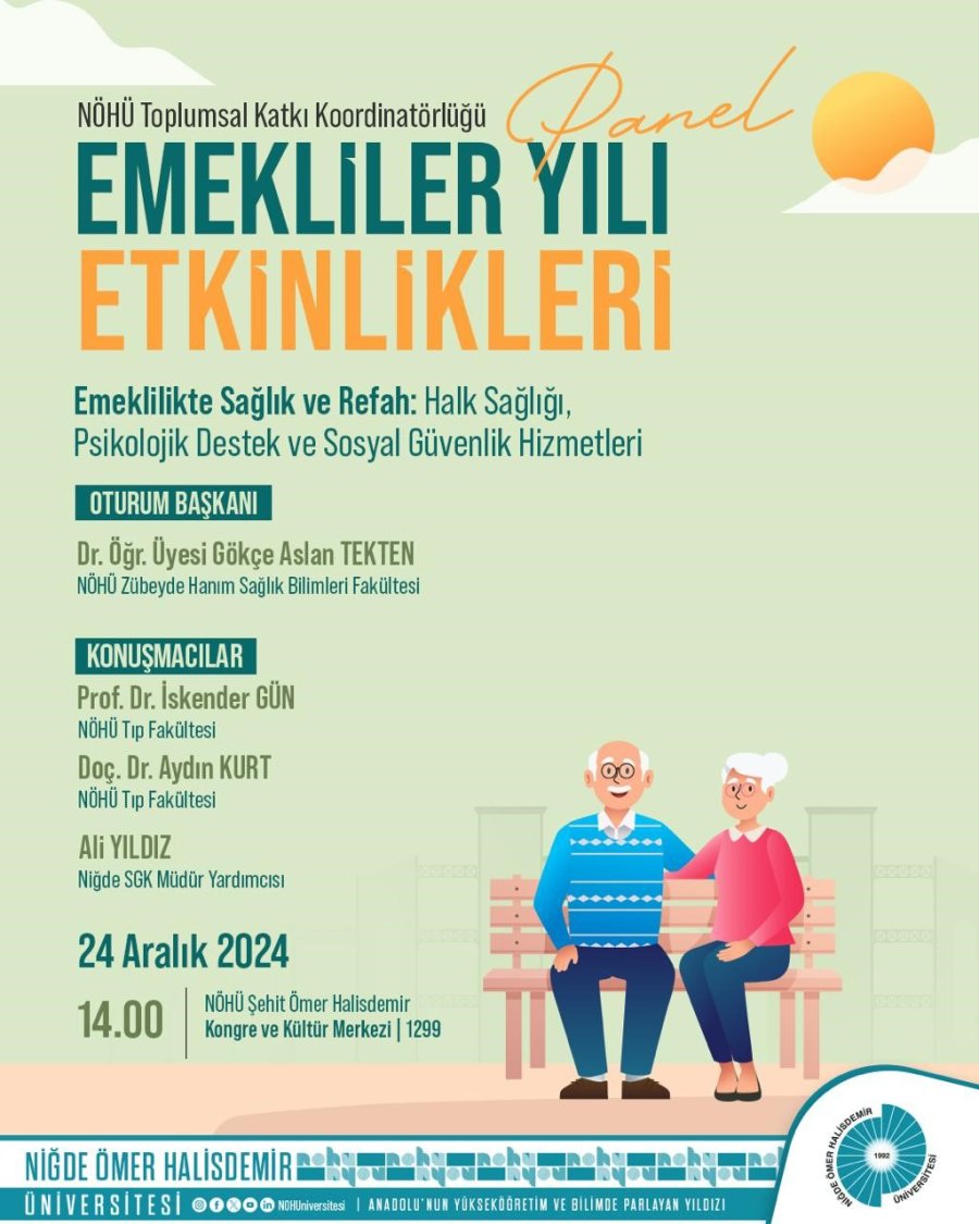 Niğde’de ’2024 Emekliler Yılı’ Etkinlikleri Başlıyor