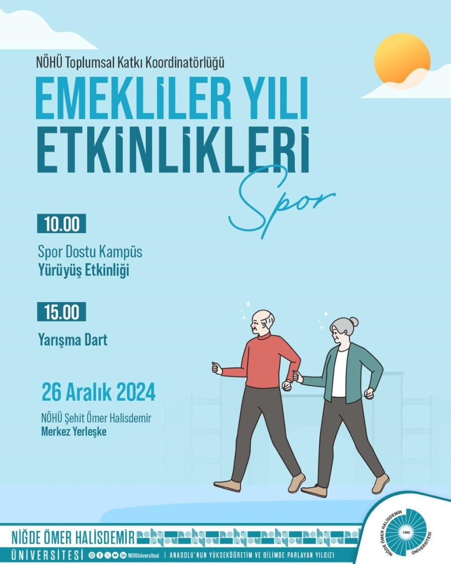 Niğde’de ’2024 Emekliler Yılı’ Etkinlikleri Başlıyor