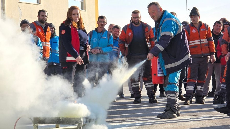 Kocasinan’da Gerçeğini Aratmayan Yangın Tatbikatı