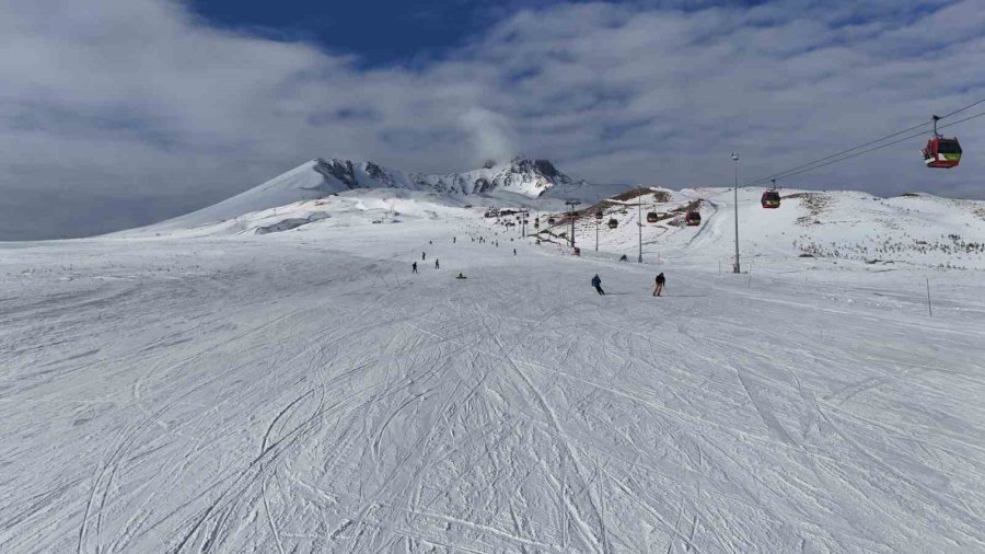 Erciyes Hafta Sonu Yine İlgi Odağı Oldu