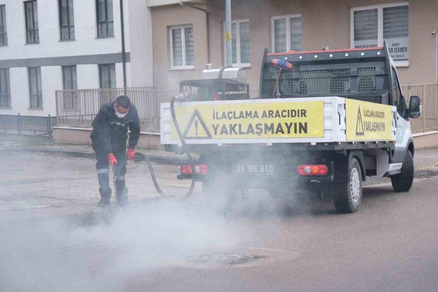 Odunpazarı’nda Rögar Ve Kanalizasyonlarda Kışlak Mücadele