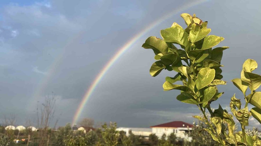 Antalya’da Çifte Gökkuşağı Sürprizi