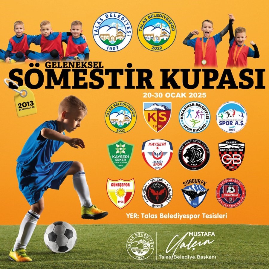 Talas’ta Sömestri Futbol Turnuvası