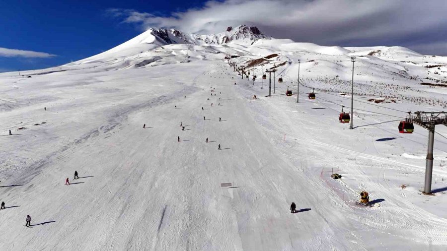 Erciyes’te Sömestir Yoğunluğu