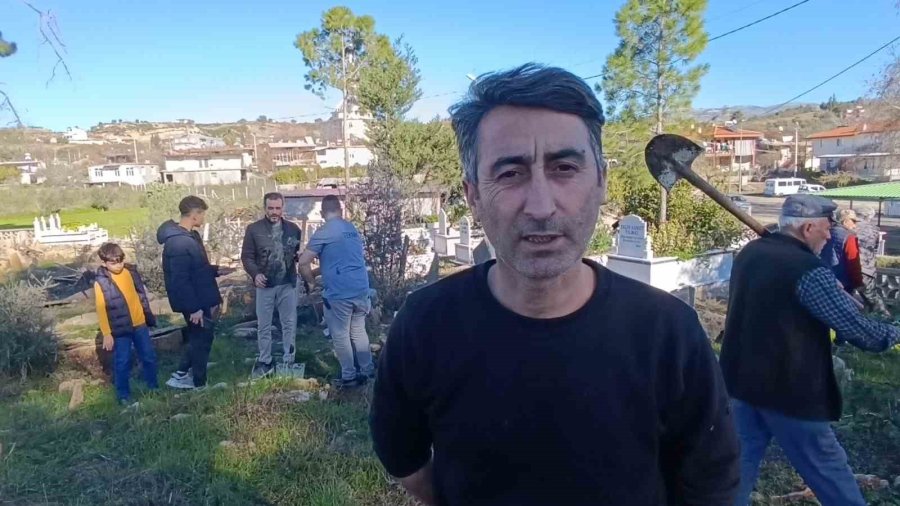 Büyük Manavgat Yangınında Küle Dönen Mezarlığın Ağaçları Yeniden Yeşerecek