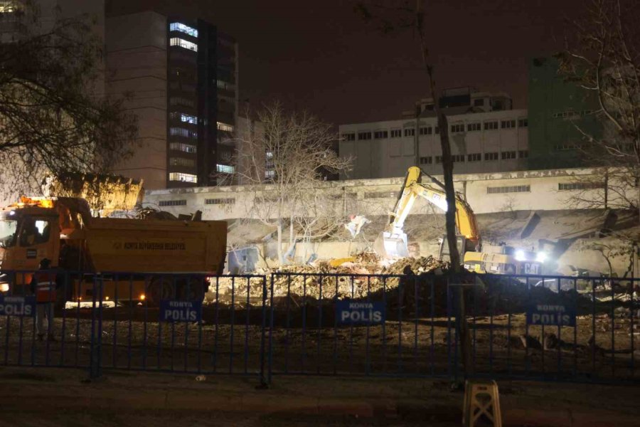 Konya’da Çöken Binada Enkaz Kaldırma İşlemi Tamamlandı