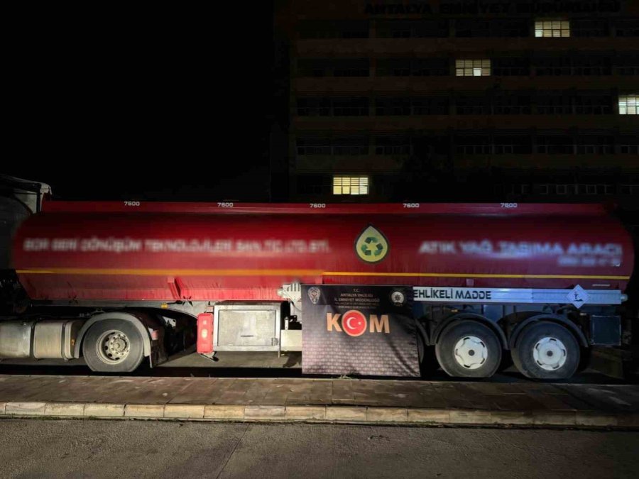 Antalya’da Bir Haftada 26 Bin 500 Litre Kaçak Akaryakıt Ele Geçirildi