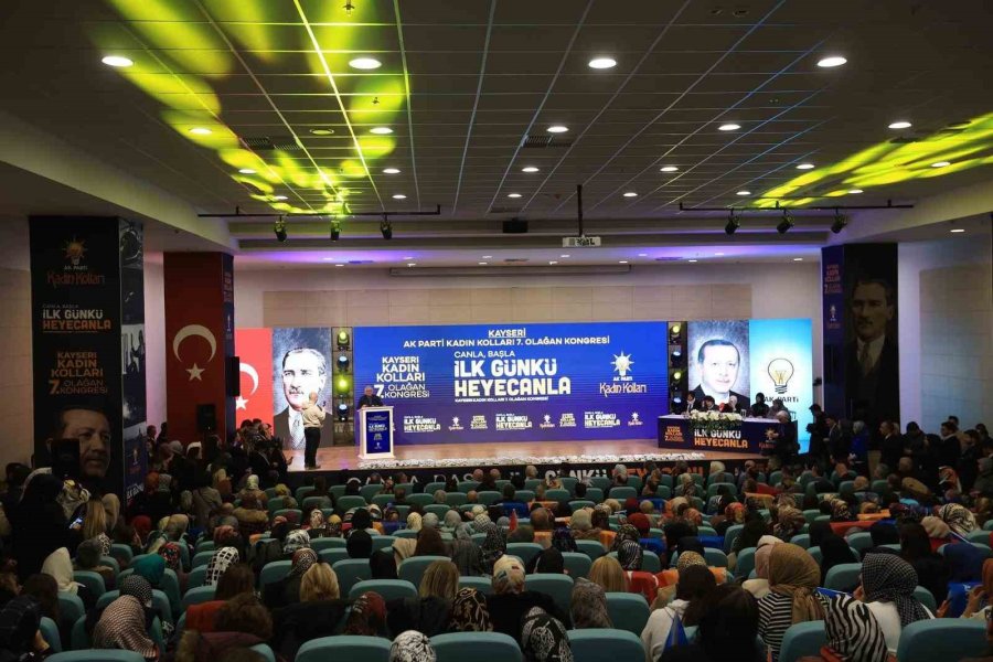 Ak Parti 7’nci Olağan İl Kadın Kolları Kongresi Yapıldı