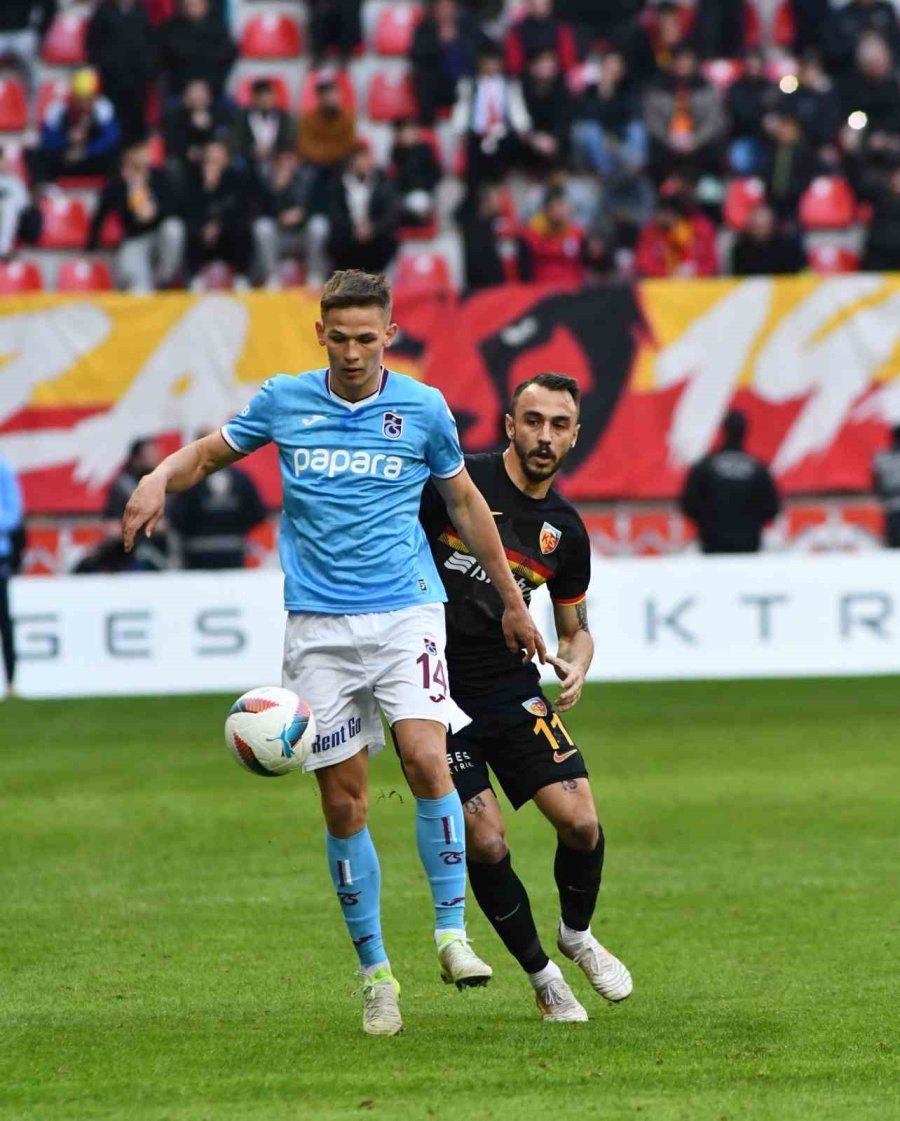 Trendyol Süper Lig: Kayserispor: 0 - Trabzonspor: 0 (ilk Yarı)