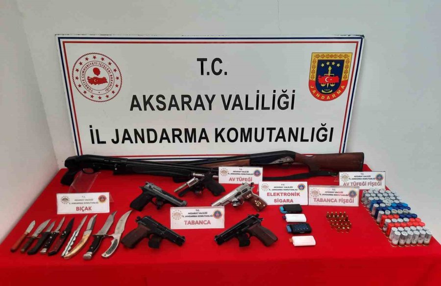 Jandarmadan Kaçak Silah Operasyonu: 9 Gözaltı