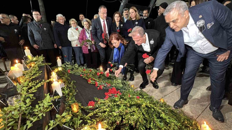 Mersin’de 6 Şubat Depreminde Hayatını Kaybedenler ’sessiz Yürüyüş’ İle Anıldı