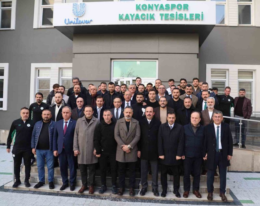 Konya Protokolünden Konyaspor’a Destek Ziyareti