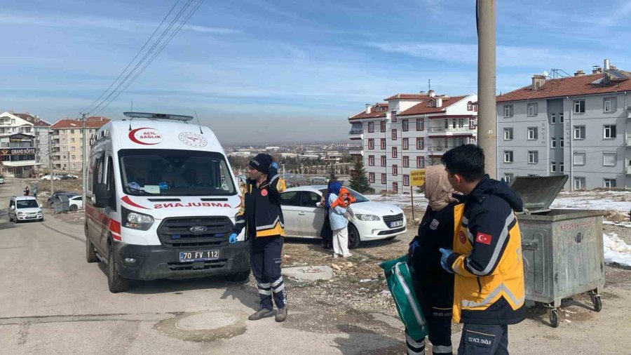 Karaman’da Çıkan Yangın Nedeniyle Balkonda Mahsur Kalan 2 Kişiyi İtfaiye Kurtardı