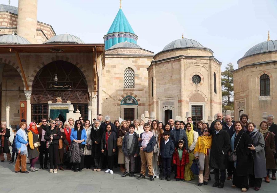 Farklı Ülkelerin Büyükelçileri Ve Büyükelçi Eşleri Konya’ya Hayran Kaldı