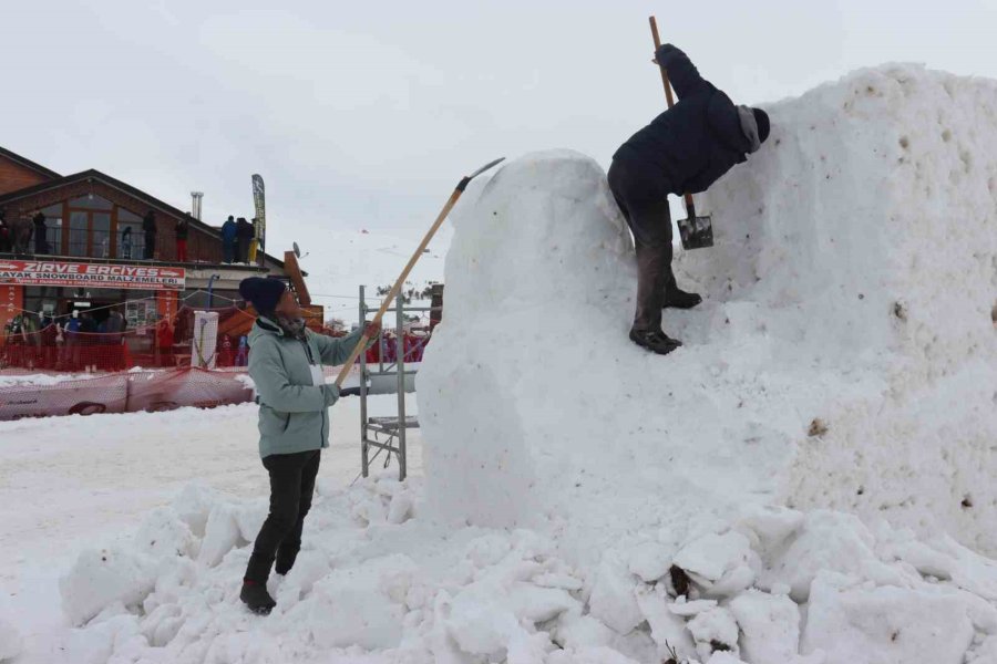 Erciyes’te Kar Sanata Dönüşecek