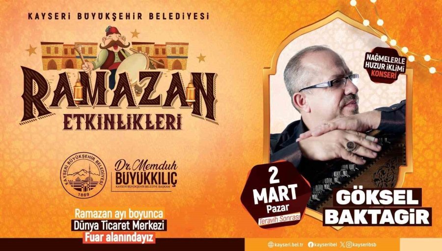 Kayseri’de Ramazan’da Her Gün Bir Etkinlik