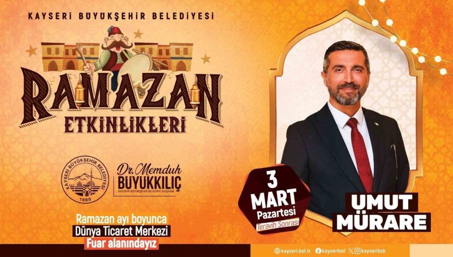 Kayseri’de Ramazan’da Her Gün Bir Etkinlik