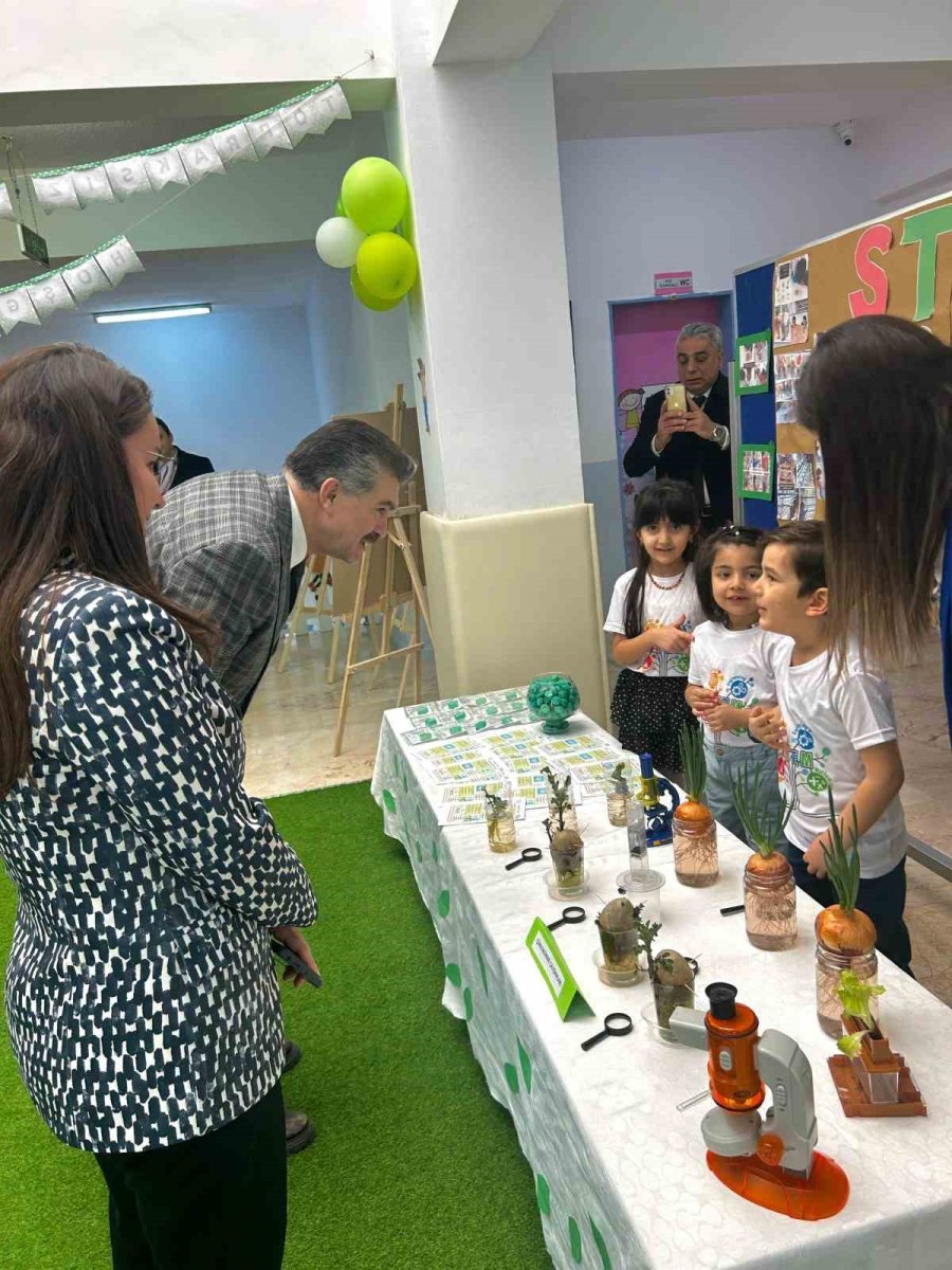 Anaokulunda Topraksız Tarım, İlk Hasat Yapıldı