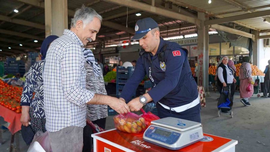 Tarsus’ta Semt Pazarlarında ’tartı Kontrol Noktası’ Uygulaması Başlatıldı