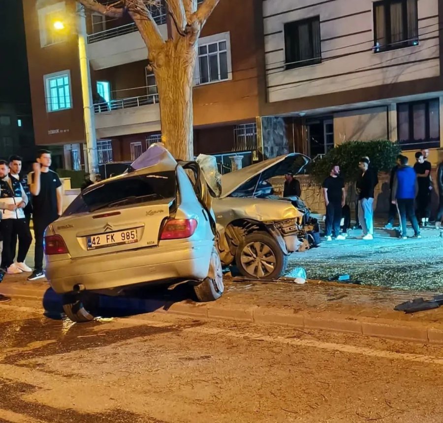 Ağaca Çarpan Otomobilin Sürücüsü Hayatını Kaybetti