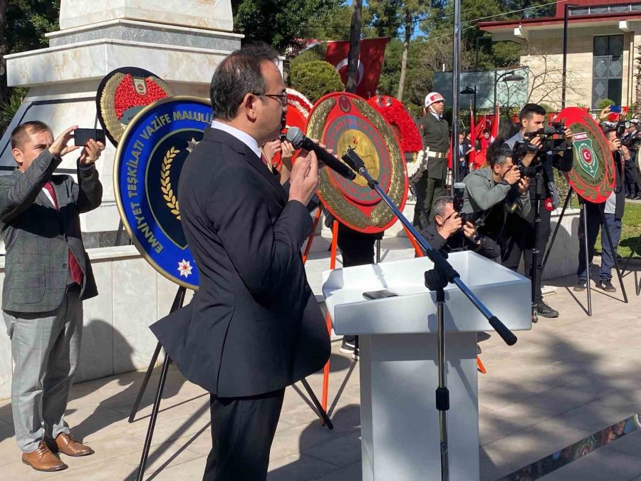 Antalya’da 18 Mart Şehitleri Anma Günü Ve Çanakkale Deniz Zaferi’nin 110. Yıl Dönümü