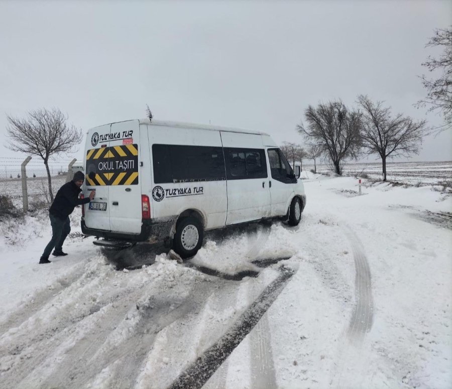 Kulu’da Kar Yağışı Etkili Oldu