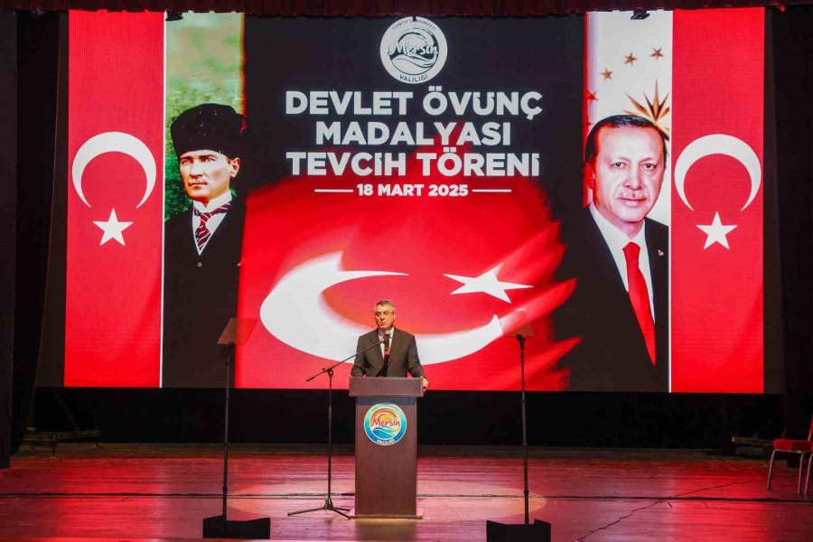 Mersin’de Devlet Övünç Madalyası Ve Beratı Tevcih Töreni