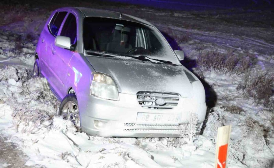 Aksaray’da Kar, Tipi Ve Buzlanma Nedeniyle Kazalar Peş Peşe Yaşandı